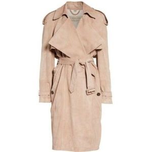 Burberry Sanbridge Suede Wrap Trench Coat - image 1